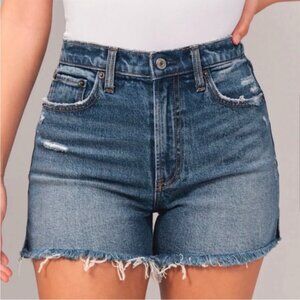 Abercrombie & Fitch The 4” Mom Short High Rise Jean Denim Shorts size 31/12